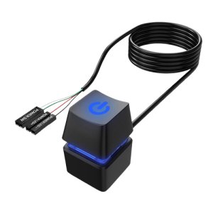 오메이 PS1 컴퓨터 외부 전원 스위치 ARGB 블랙