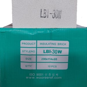 우리내화 내화단열벽돌 LBI-30W STD 1550도 10장 1박스