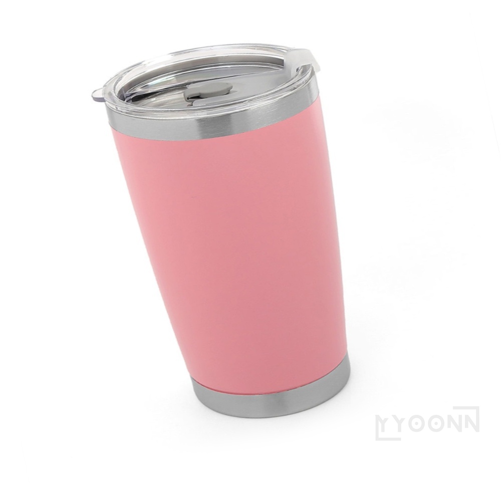 밀폐뚜껑 스텐텀블러 550ml 핑크 보냉텀블러 리유저블 스텐커피컵