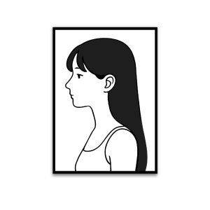 A4 A3 A2 모던 인테리어 액자 카페 일러스트 그림 흑백 무드