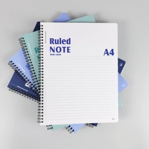 아이비스 A4 스프링노트 요점정리 오답풀이 필기 연습장 65매 컬러4종 4개입