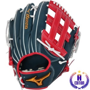 MIZUNO 미즈노 프로 A에디션2 외야글러브 25027 (네이비) 글러브박스+주머니