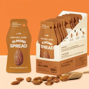 [오늘출발] 1박스 10포 로글릭 매일먹는 아몬드버터 100% 무설탕 무첨가 스틱 스프레드 잼 250g, 1개