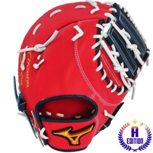 MIZUNO 미즈노 프로 A에디션2 1루미트 25000 (레드) 글러브박스+주머니
