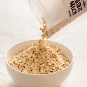곡물연구소 국산 유기농 오트밀 롤드오트밀, 400g, 5개