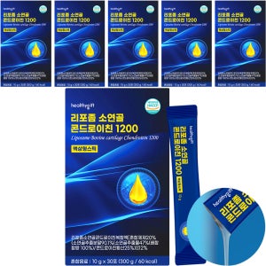 리포좀 소연골 콘드로이친 1200 액상형 스틱 식약처 HACCP 인증 30포, 6개