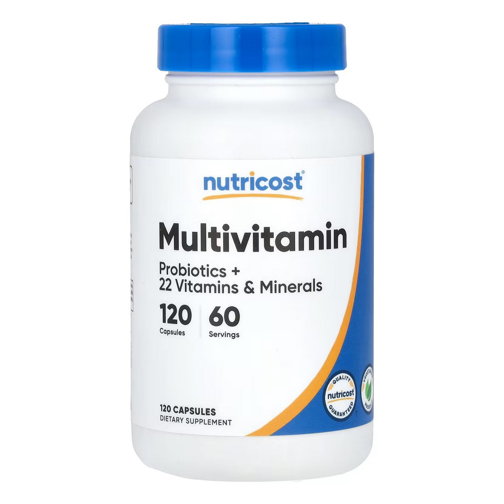 <b>뉴트리코스트</b> 멀티<b>비타민</b> 프로바이오틱스 + 22가지 <b>비타민</b> &amp; 미네랄 120캡슐