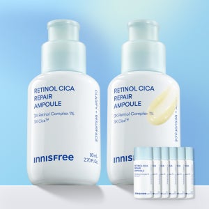 [더블구성] 이니스프리 레티놀 시카 흔적 앰플 / 트러블 모공 색소침착 저자극 80ml, 2개