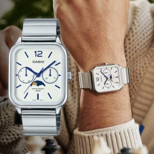 카시오 시계 아날로그 메탈 빈티지 문페이즈 MTP-M305D-7A 백화점AS,보증서