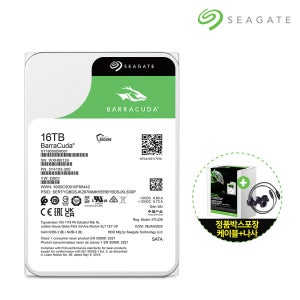 ST16000DM001 씨게이트 BarraCuda HDD 3.5 데스크탑 하드디스크 [2년보증] 512MB, 16TB
