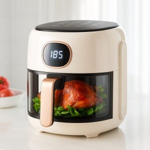 내열유리 글라스 에어프라이어 바스켓 소형 미니 에어후라이기