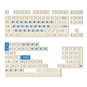 KEYTOK 코스믹 하트 디자인 하이 프로파일 PBT 염료승화 키캡