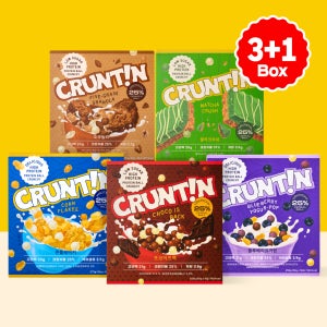 [3+1] 크런틴 크런치볼 단백질쉐이크 맛있는 식사대용 파우치 혼합팩 (-33%) 20팩