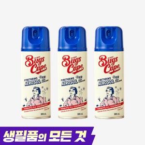 동국제약 굿잠 벅스케이프 국화 에어로졸/해충살충제 피레트린 퇴치제 모기약 300ml, 3개