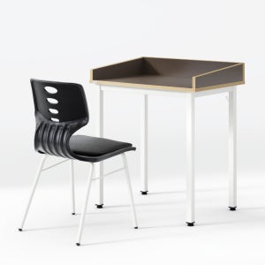 학원 책걸상 의자 세트 901 STUDY DESK + CHAIR 세트 650x450mm