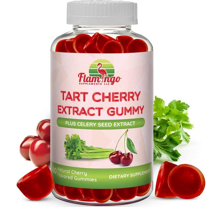 플라밍고 서플리먼트 타르트 체리 젤리 2000mg (<b>셀러리 추출물</b> 400mg 포함) 60개