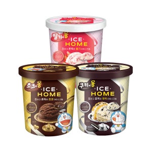 [냉동] 초코에몽 아이스홈 아이스크림 474mL 3종 (택3)