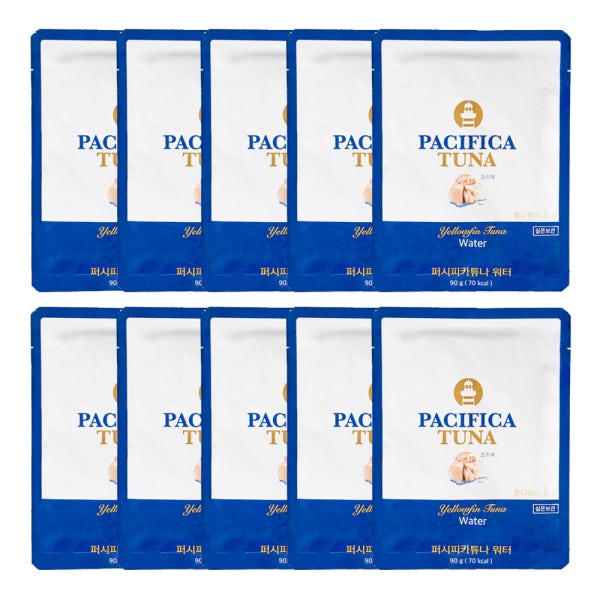 퍼시피카튜나 황다랑어 저칼로리 저지방 워터 참치 파우치 90g