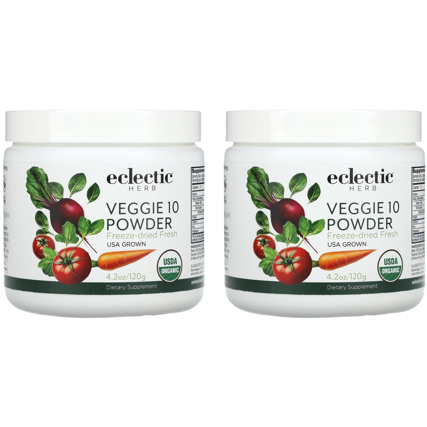 에클렉틱 허브 <b>베지10 파우더</b> 120g (2개세트)