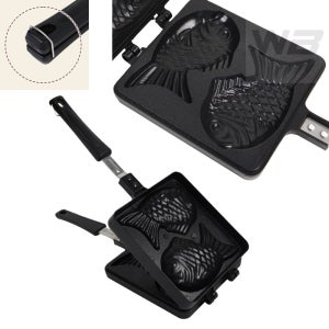 와볼샵 붕어빵 팬 2구 틀 간식만들기 고정핀 긴손잡이 기계 그립감좋은 사계절