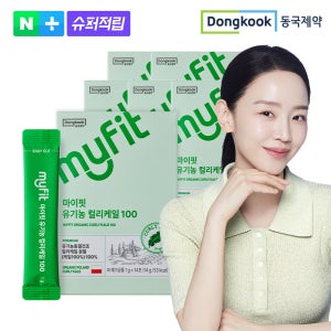 [3+3] 동국제약 마이핏 유기농 동결건조 컬리케일 100 곱슬케일 스틱 분말 가루 14포, 6개