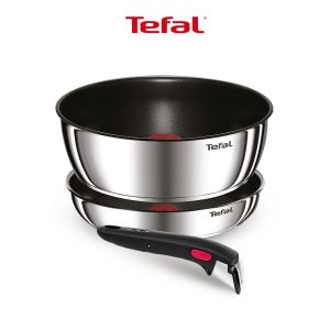 [N단독구성] 테팔 매직핸즈 인덕션 스텐 트라이미 프라이팬 3종 세트