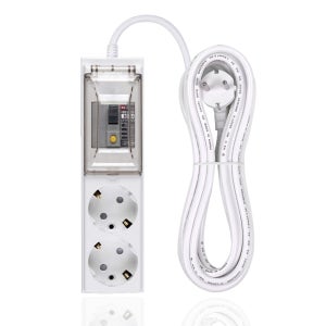 오성정밀 국산 고용량 멀티탭 고전력 대용량 4000W 에어컨 전기장판 배선 차단 2구, 4.5m, 1개