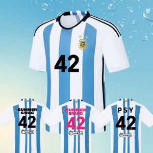 2025 싸이 흠뻑쇼 싸르헨티나 옷 축구복 콘서트 굿즈 코디 드레스코드 블루 물놀이 패션 (ver.1)