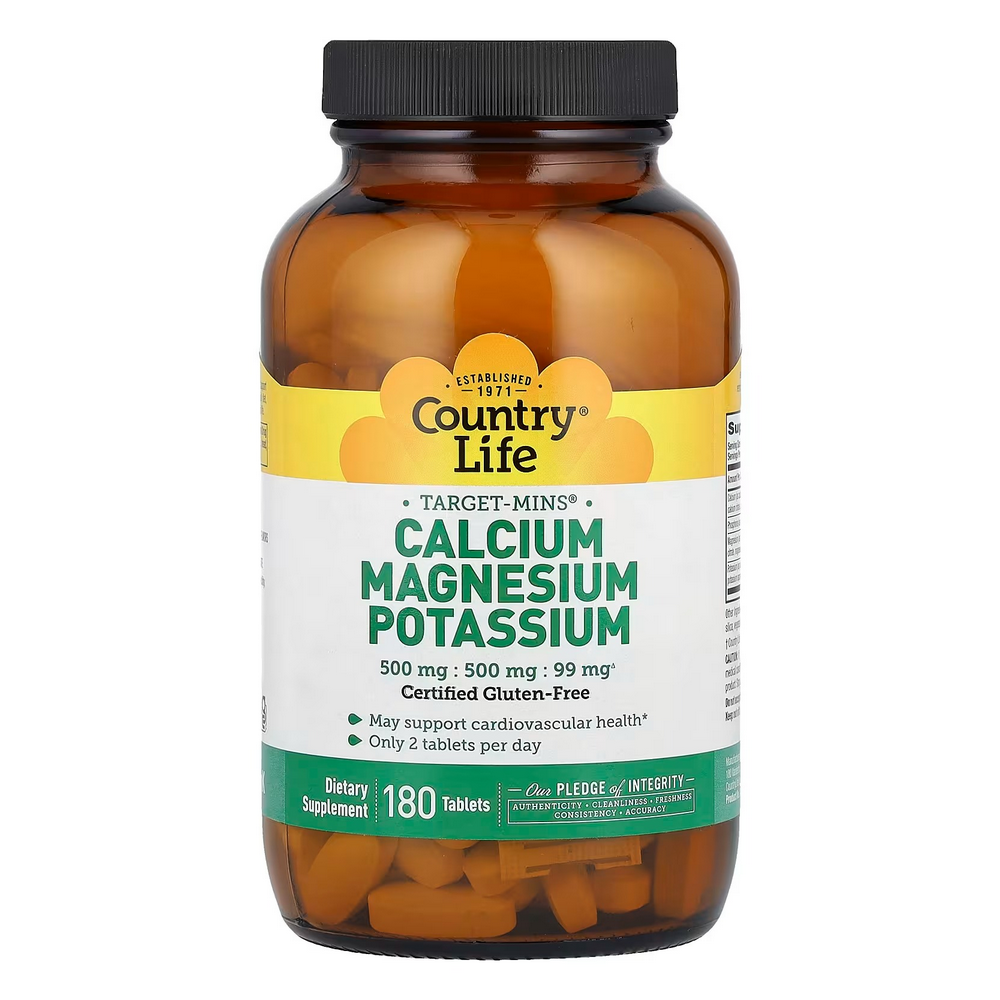 컨트리라이프 타겟-민스 <b>칼슘 마그네슘</b> 칼륨 180타블렛