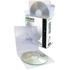 컴우드 연질 10P 투명 CD 케이스 CW-SC10