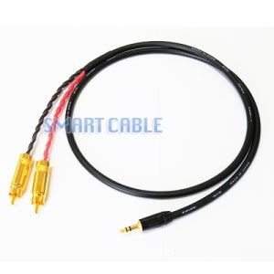 카나레 케이블 스피커 선 고급형 AUX 스테레오 3.5 to 2RCA 4m, 1개