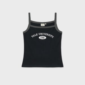 우먼즈 1701 로고 스포츠 탱크탑_블랙