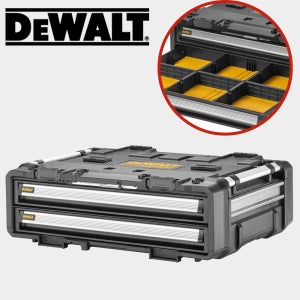 디월트 터프시스템 2.0 DXL 신형 2단 공구함 다용도 부품정리 서랍형 DWST08520