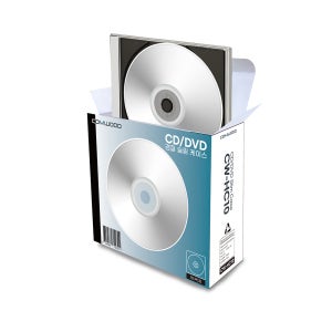 컴우드 경질 10P 투명 슬림 CD 케이스 CW-HC10