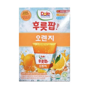 DOLE 돌 후룻팝 오렌지 62mlx8입 얼려먹는 주스