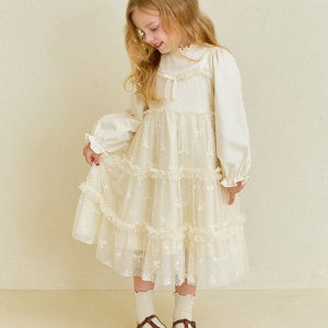 [헤이미니] 리본샤르망프릴샤원피스