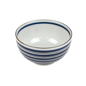 일본면기 도자기 소면기 일식 우동 라면 덮밥 그릇 -루미 블루라인 곰탕기 (소)