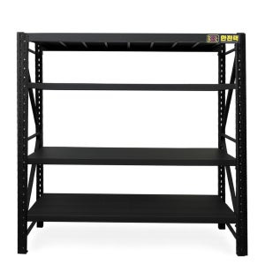 둘둘 철제선반 조립식 앵글 베란다 창고 중량 랙 4단, 1200X600X2000, 블랙
