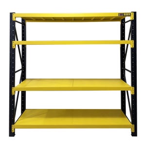 둘둘 철제선반 조립식 앵글 베란다 창고 중량 랙 4단, 2000X600X2000, 옐로우