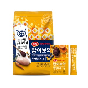 [건강 Plus] 밥이보약 강아지 눈물사료 3.4kg + 영양톡톡 60g (반짝이는 눈)