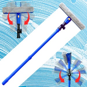 스퀴지 창문 유리 닦이 유리창 청소 도구 방충망 물때제거 스핀클린360