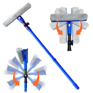 아파트 창문 스퀴지 베란다 유리 닦이 유리창 청소 도구 방충망 물때제거 스핀클린360