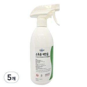 그래콜 소독용 에탄올 스프레이형, 500ml, 5개
