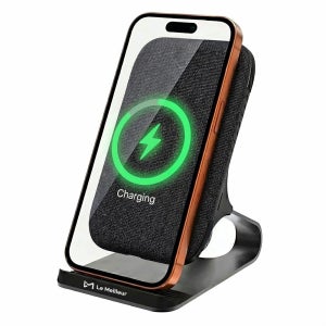 르메이어 무선 충전기 듀얼 코일 20W 초고속 스탠드 거치대 블랙