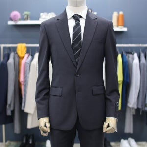 바쏘옴므 차콜 그레이 울스판 정장 WSX3JT03ACH