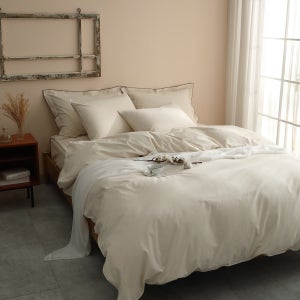 코튼렛 광폭 순면16수 워싱 광목이불세트 침대이불커버세트 호텔침구 혼수 SS