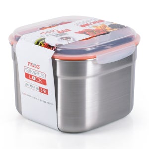 마루오 심플락 국산 스테인리스 밀폐용기 대용량 핸디형 김치통