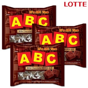 롯데 ABC 초콜릿 187gX3개