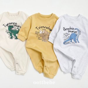 유아 공룡 전신 슈트 여아 남아 키즈 아기 긴팔 맨투맨 수트