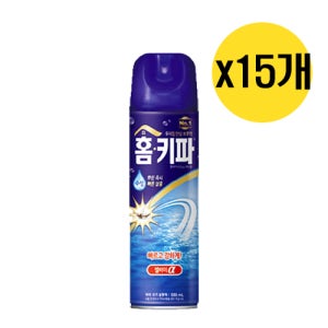 홈키파 엘비이 알파 수성 에어졸 500ml x15개 뿌리는 살충제 모기약 파리약 대용량 업소용